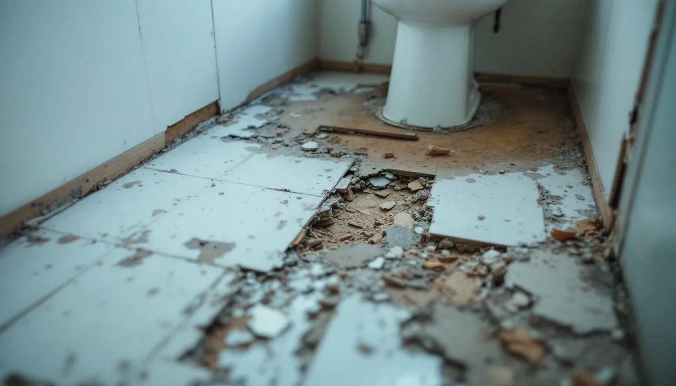 Deteriorating Bathroom Flooring