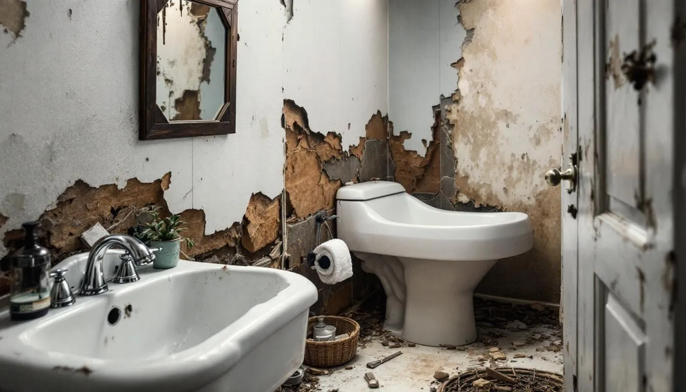 Outdated or Undersized Bathroom Layout